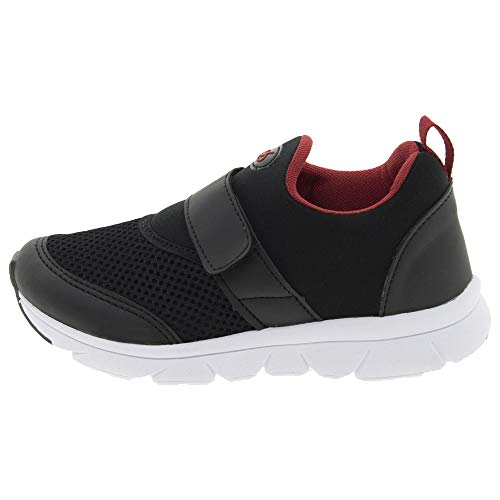 Tênis Infantil Masculino Preto/Vermelho Via Vip - VV1020