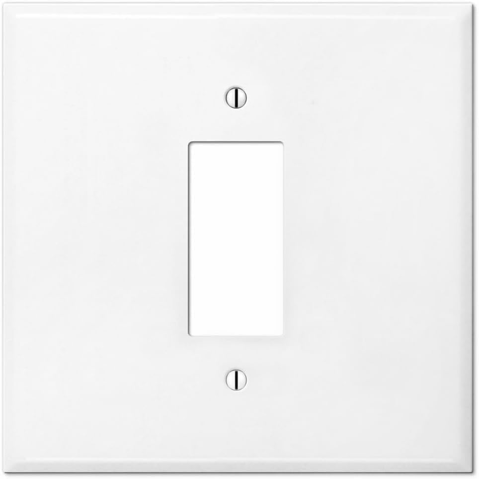 Oversized Metal Light Switch Plate 5.5” Jumbo 2 Gang | White Extra ...