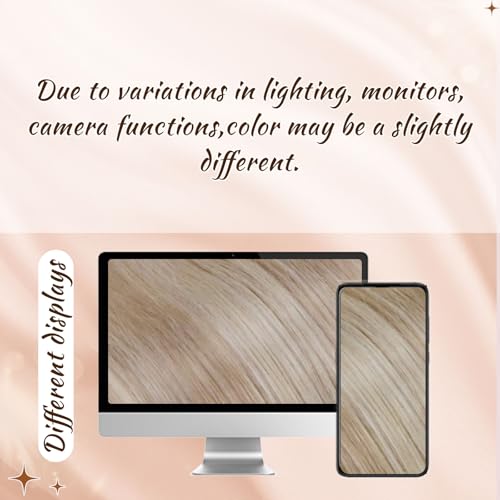Hetto Tape in Hair Extensions Human Hair Ash Blonde with Bleach Blonde 20 Inch, Invisible Tape Hair Extensions - Image 4