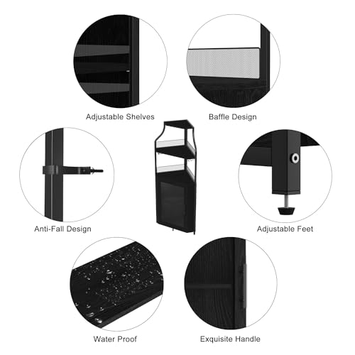 Idealhouse FYY-IM231129001 Corner Wine Cabinet With Removable Wine Rack thumb #6