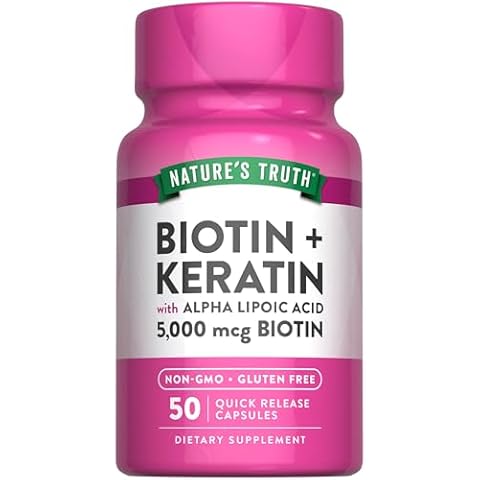 Nature's Truth Biotin 5000 mcg Capsules Cover