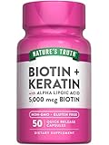 Nature's Truth Biotin 5000 mcg | 50 Capsules | with Keratin and Alpha Lipoic Acid | Non-GMO & Gluten Free Supplement