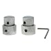 Dopro Metal Dual Concentric Stacked Control Knobs Electric Guitar Bass Dual Knobs Chrome