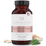 Hush & Hush Vitamin C Supplement for Skin Brightening – Clinically Proven, Antioxidant-Rich Formula to Reduce Dark Spots, Discoloration & Blue Light Damage – Vegan, Non-GMO, Gluten-Free – 60 Capsules