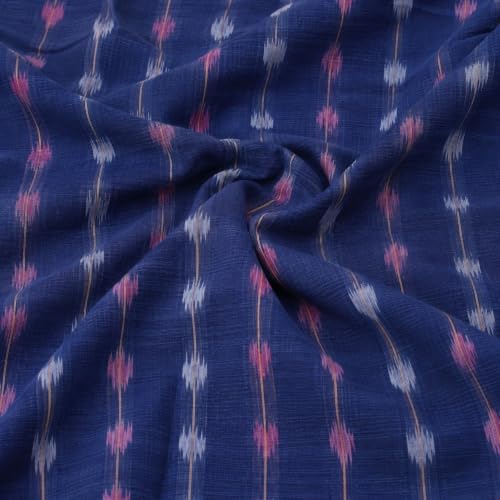 Image of GHL GUENDICHA HAAT Sambalpuri Certified Handloom Men's Pure Cotton Kurta | Odisha Ikat Ethnic Wear | Mandarin Collar | Full Sleeve Traditional Kurta for Men