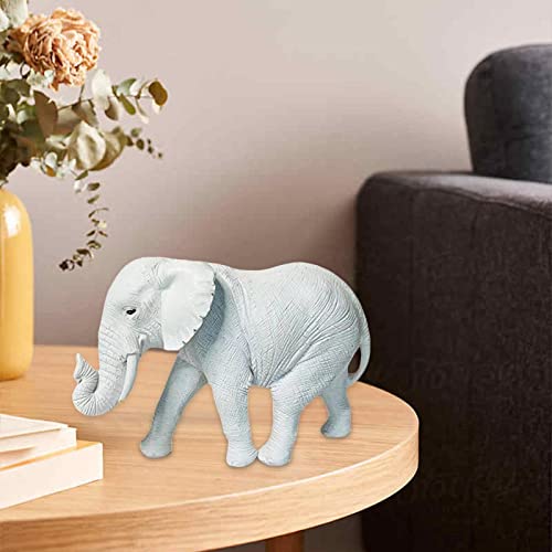 Statuette d'éléphant blanc en résine : idée cadeau déco de table - 3