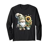 Photo Gallery cute sunflower gnome for gardening mom and garden grandpa maglia a manica Photo Gallery cute sunflower gnome for gardening mom and garden grandpa maglia a manica