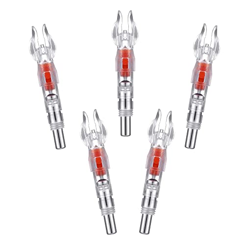 Hosolee 6.20Mm/.244Inch Lighted Nocks Automatically Bowstring Activated Knock For Archery Arrows Shafts #TOP1