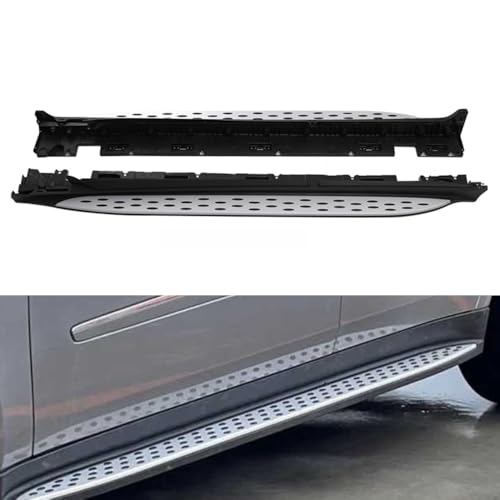 Estribos Mercedes-Benz GLE ML350 2012-2019 Negro y Plata