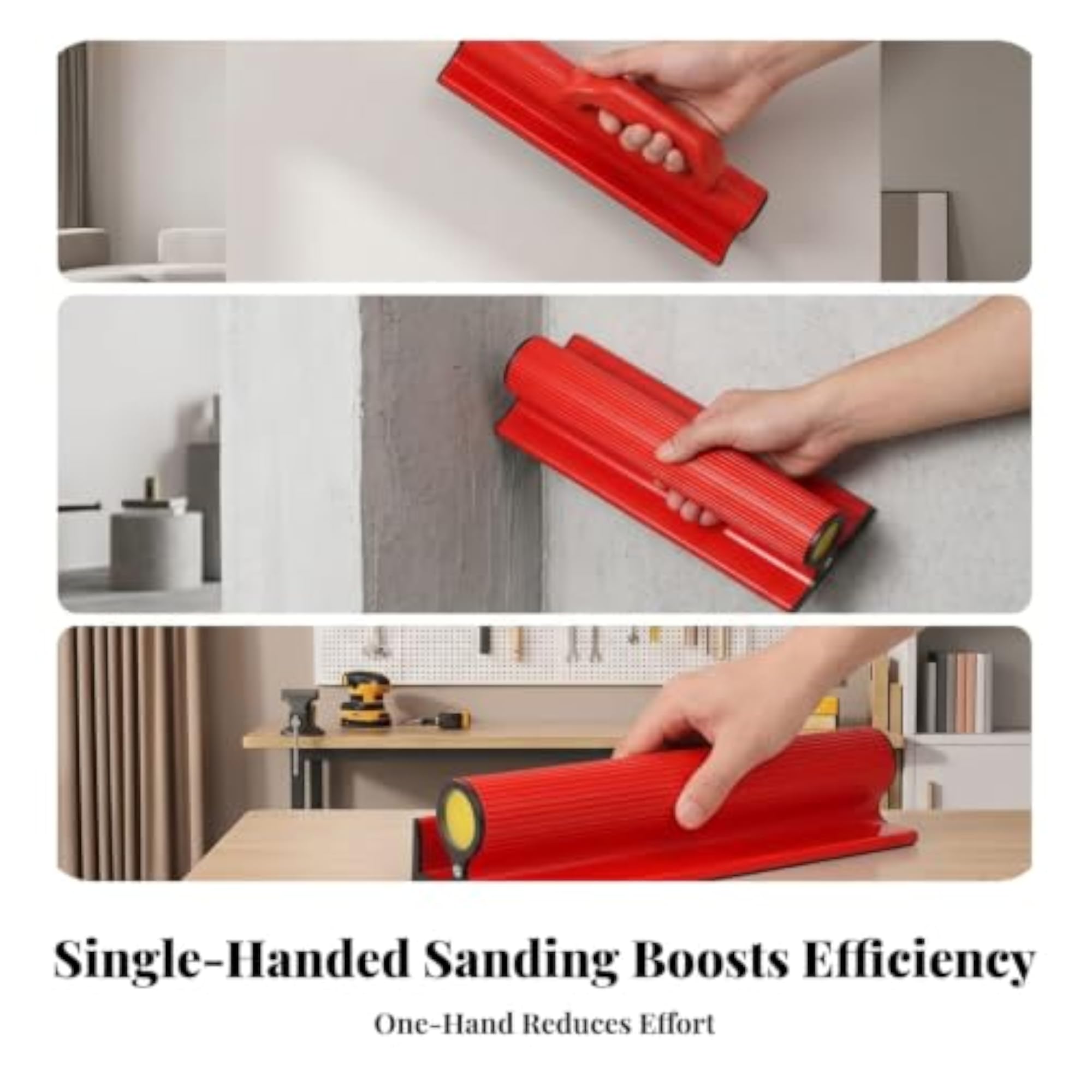 Ribbed Self-Adhesive Sanding Frame Textured Wall Sanding