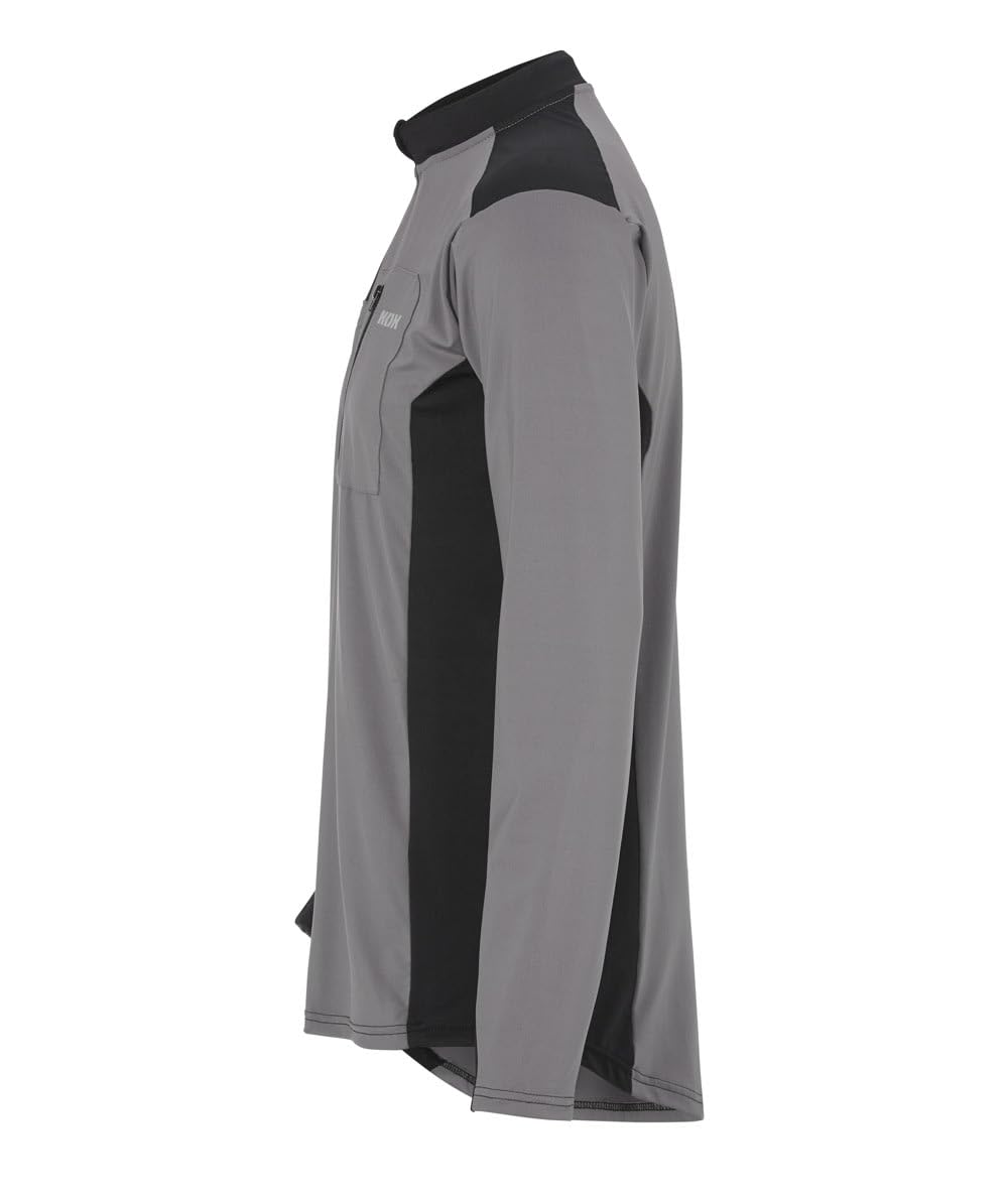 KOX Funktionsshirt Langarm Grau/Schwarz Größe 3XL