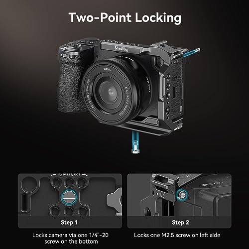 SMALLRIG Half Cage for Sony Alpha 6700/6600 / 6500/6400, Built-in Quick Release Plate for Arca-Type - Image 2