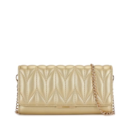 Image of Fastrack Zenith Women's Quilted Clutch | Detachable Chain, Card & Cash Slots, Magnetic Flap | Evening Clutch
