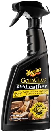 Meguiar's Gold Class Rich Leather Cleaner and Conditioner 3-in-1 Spray, Non-Greasy Car Leather Cleaner and Conditioner Treatment with Advanced UV Protection, 15.2 Oz Spray Bottle - 2