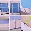 Disayu Couch Cushion Covers Holder Clips Couch Covers Holder Straps Adjustable from 10 to 60 inches (25-160cm) Elastic Straps for Sofa Covers (Pack of 4)