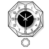 Facile à lire : design avec de grands chiffres noirs et des mains.Il est parfait pour toutes les occasions telles que la chambre, le salon, la cuisine, le bureau, etc.