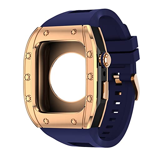 Accessoires de bracelet DIY pour Apple Watch : boîtier en acier inoxydable 44mm et 45mm