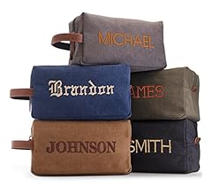 Personalized Men’s Toiletry Bag – Custom Embroidered Travel Dopp Kit