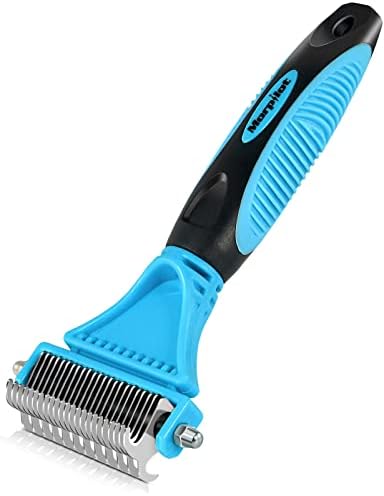 Morpilot® Dog Brush, Dog Cat Comb, Dog Grooming Rake, Dematting Comb, Shedding Tool, Undercoat Rake for Small, Medium and Large Pets, Effectively Reduces Hair Loss by up to 90%