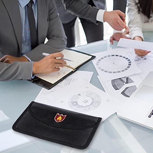 Brandwerende tas, Opgewaardeerde vloeibare siliconen glasvezeldoek vuurvaste geldzak, Brandwerende geldzak, Bank… - Image 8