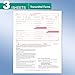 W2 Tax Forms 2025 with Envelopes, 6 Part Tax Forms 2025, 50 Employee Kit of Laser Forms with 3 W3, with 50 Self Seal Envelopes