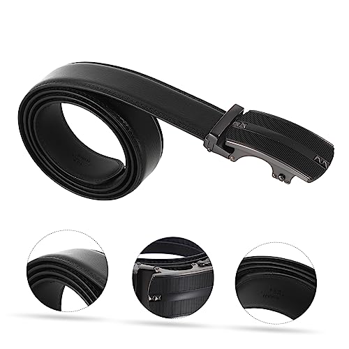 Gatuida Automatic Buckle Belt Men Ratchet Belts Waist Belt While Belt Leather Waistband Male Waist Strap3
