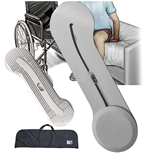 Tabla de transferencia para silla de ruedas con disco giratorio, tabla deslizante para una fácil transferencia de silla de ruedas a cama, inodoro y coche