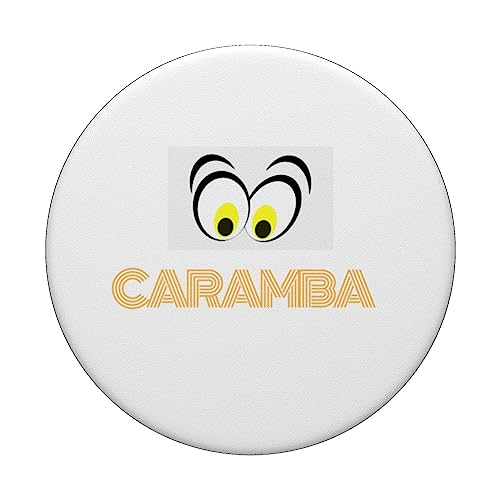 Crazy Funny Ay Caramba Spanish Latin Oh No PopSockets Swappable PopGrip, Black - Image 3