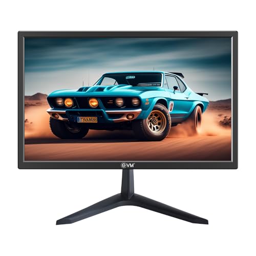 Image of EVM 18.5 Inch (46.99 Cm) Grand Series LED Monitor | HD 1366x768* | HDMI & VGA Ports | 5ms Response Time | Slim & Wall Mountable Design | Black | 1 Year Warranty (EVM-190-Grand-LED)