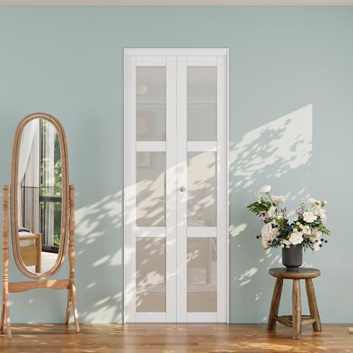 Frosted Glass Finished Surface Bi-Fold Door, 30