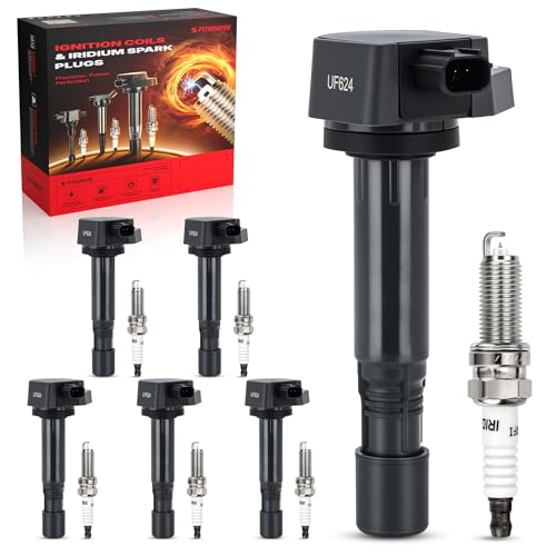 UF624 Ignition Coil Pack & Spark Plugs Set for Honda Pilot Ridgeline…