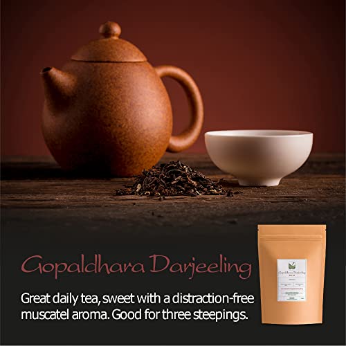 Darjeeling Black Tea From India - Fresh From The Famous Gopaldhara Estate - Darjeeling Tea Fresh Black Tea India Black 100G #TOP4