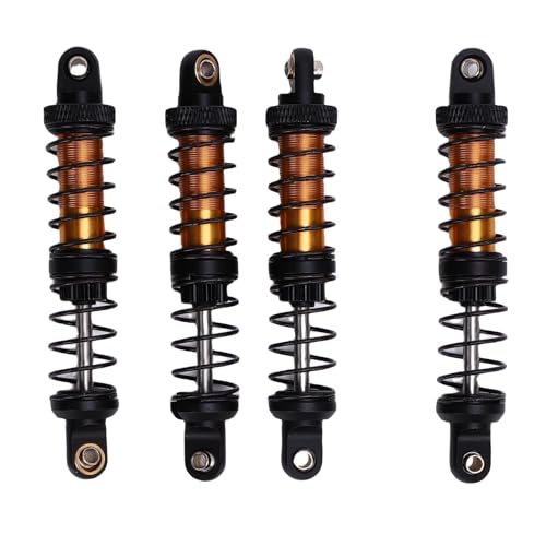 Amortisseurs en alliage de chenille RC haut de gamme 4 pièces or