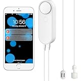 WiFi Wasserleck mit Wasserstand 2 In 1 Detektor, Intelligente Wassersensor Alarme, Getrennte 5M Dual Detection Line, Links und Rechts Dual Alarme, Remote App Überwachung,AAA Batteriebetrieben