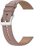 Cinturino da 20 mm, compatibile con Garmin Vivoactive 5, cinturino in pelle di alta qualità, vintage, per uomo e donna, elegante cinturino in pelle di ricambio