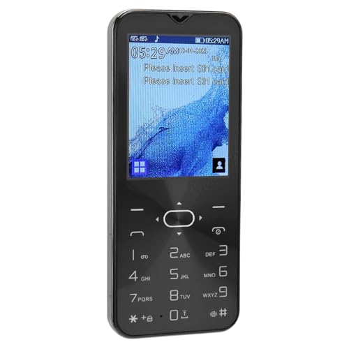 Äldre Mobiltelefon med Stora Knappar och SOS-funktion (Svart)