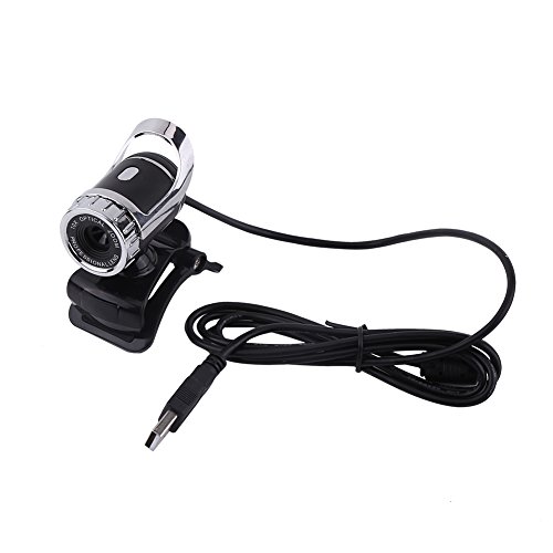 ASHATA Webcam-Kamera, um 360 Grad verstellbar, mit integriertem Schallabsorptionsmikrofon, Clip-On für PC, kompatibel mit Windows XP/Win2003/Win7/Win8/Vista 32b (Silber) – Bild 6