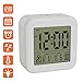 Produktbild BonVivo DIGI Morning Alarm Clock Mit Weckfunktionen, LCD Wecker Digital, Digitalwecker Mit Uhrzeit, Datum & Temperatur, Wecker Batteriebetrieben, Uhr Wecker Mit Licht & Snooze Funktion, Tischuhr weiß