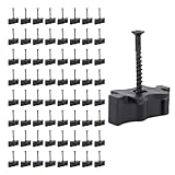 Yechiry 100 Pezzi di Fissaggio per Ponti Compositi, per in Plastica ABS con Viti in Acciai...