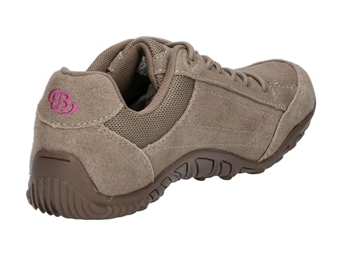 Brütting Herren Sneaker Freizeitschuh Racewalk, grau/pink, 42 EU