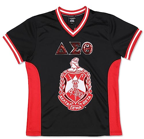 Delta Sigma Theta M15 Football Jersey Black [2XL]