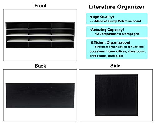 image for PAG Mail Sorter, Wood Countertop Literature Organizer, Student Mailbox