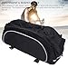 SPYMINNPOO Rear Carrier Bag for Bikes, 600D Polyester Water Proof Bikes Rack Bag, U Shaped 2 Way Zipper Reflective Bag with Shoulder Strap