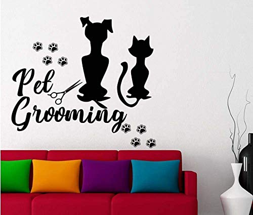 Adesivi Murali Applique Toelettatura per Animali