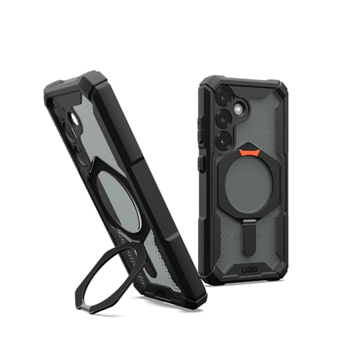 Image of Urban Armor Gear UAG Plasma XTE Rugged Featherlight Shockproof Protective Case Designed for Galaxy S25 5G (2025),Magnetic Charging Compatible - Black /Orange