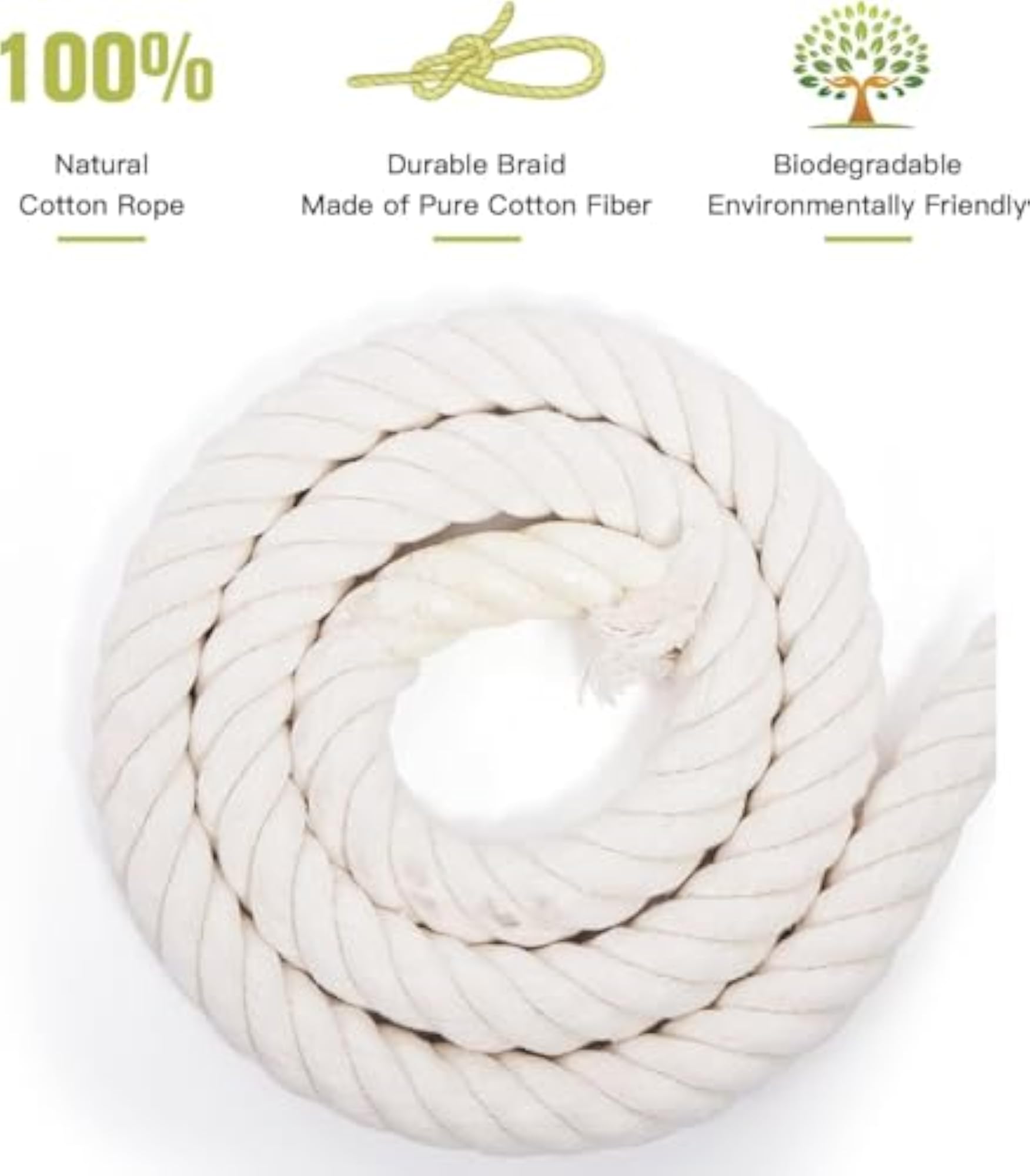 Strong Cotton Rope 20 MM Thick for Hammock and Craft