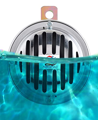 Image of 125MM Super Tone Chrome Grill Car Horn Set of 2 Compatible with Hyundai Creta (Metal Chrome, Free Relay and Wire)