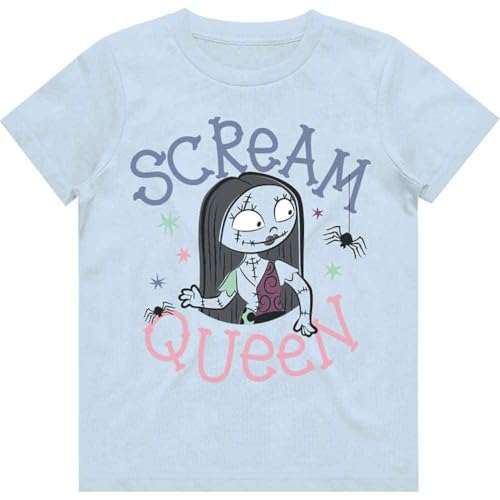 T-shirt Nightmare Before Christmas fille 5-6 ans bleu clair fini les vêtements rêches