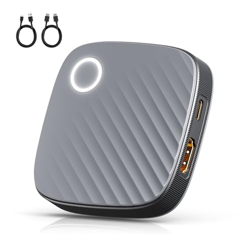 Adaptateur HDMI Sans Fil, 4K/5G Dongle WiFi de Diffusion d'écran 2026, Adaptateur d'affichage HiFi AirPlay pour TV, Compatible Miracast/AirPlay/DLNA pour...