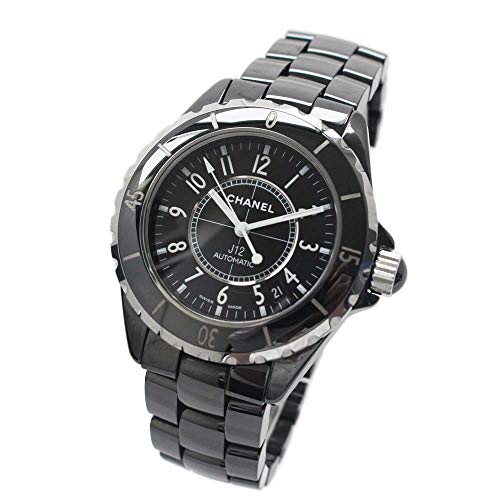 シャネル CHANEL J12 腕時計 ブラック メンズ 自動巻き ブラック文字盤 [中古]